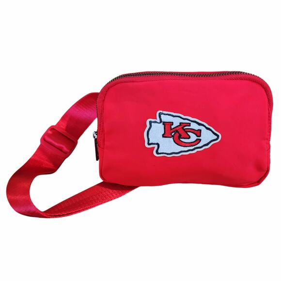 KC Chiefs Embellished Red Bum Bag - Picture 3 of 5